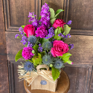 Hessian Posy Bag