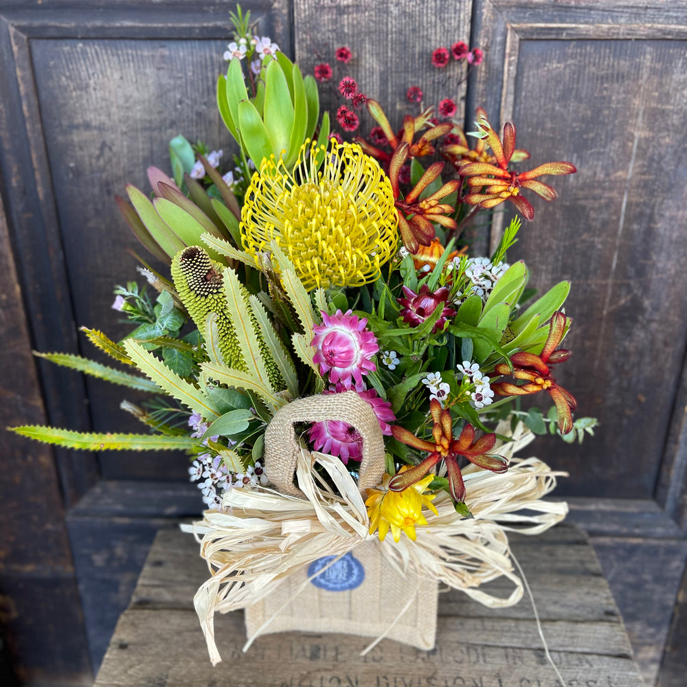 Hessian Posy Bag